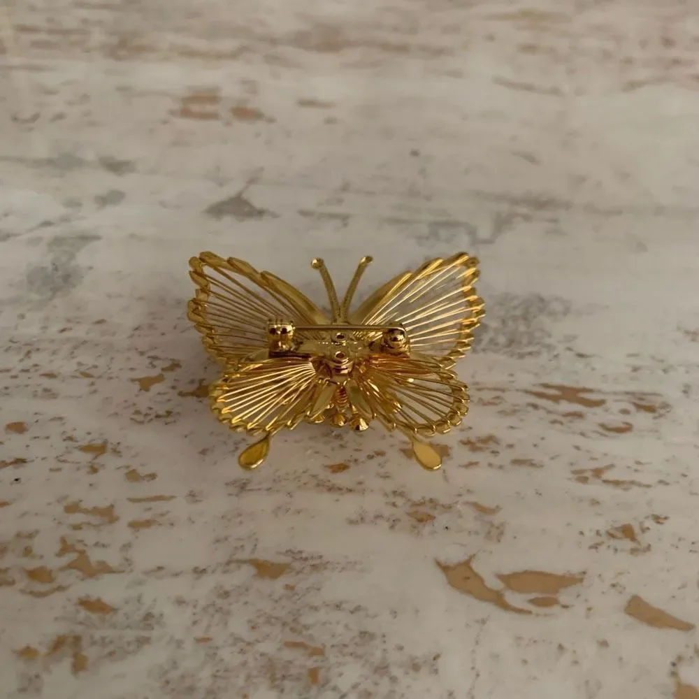 Vintage monet Butterfly pin